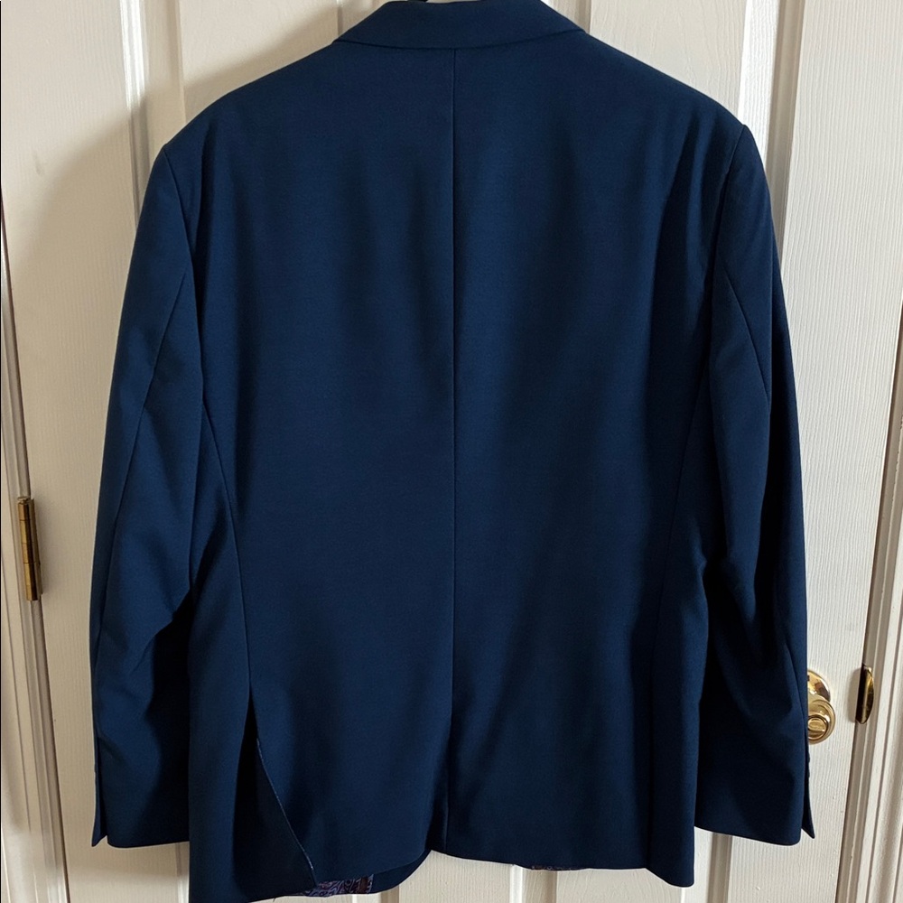 Adolfo Dark Blue Men's Blazer - Picture 9 of 9